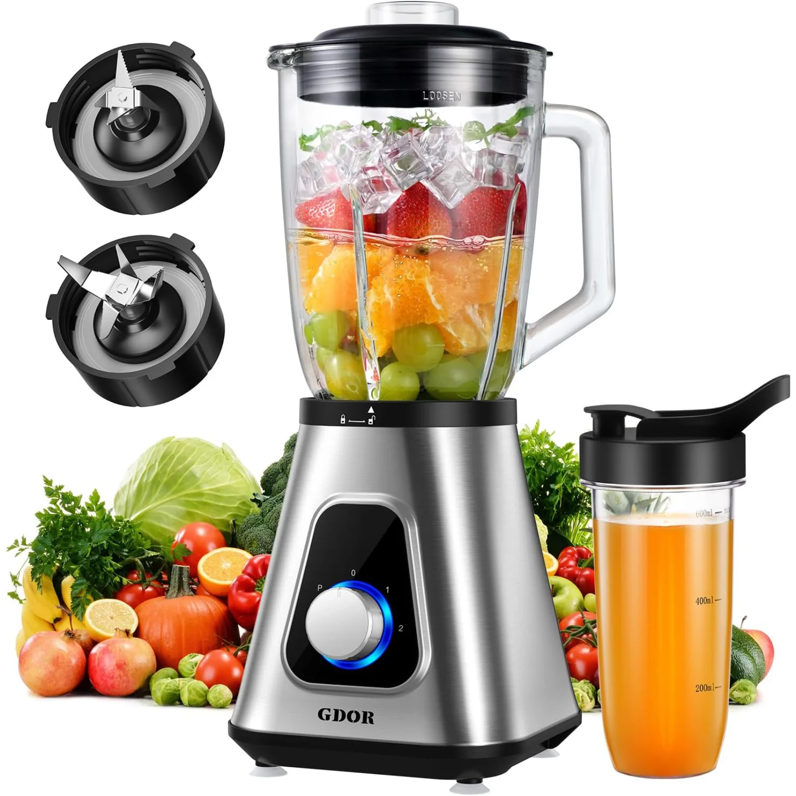 GDOR 1200W Blender Combo