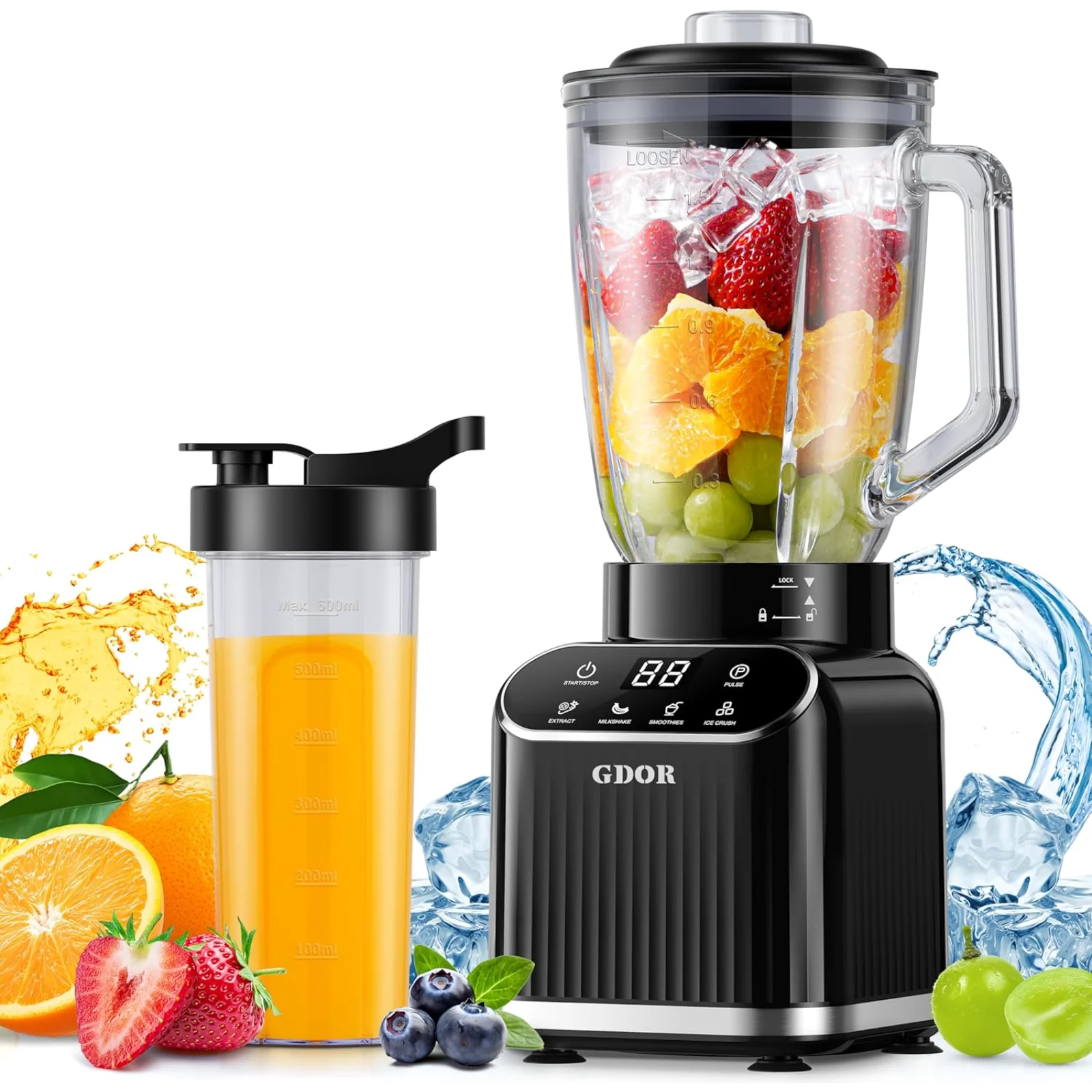 GDOR Professional Blender Black
